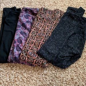 4 pairs of Lularoe leggings size OS